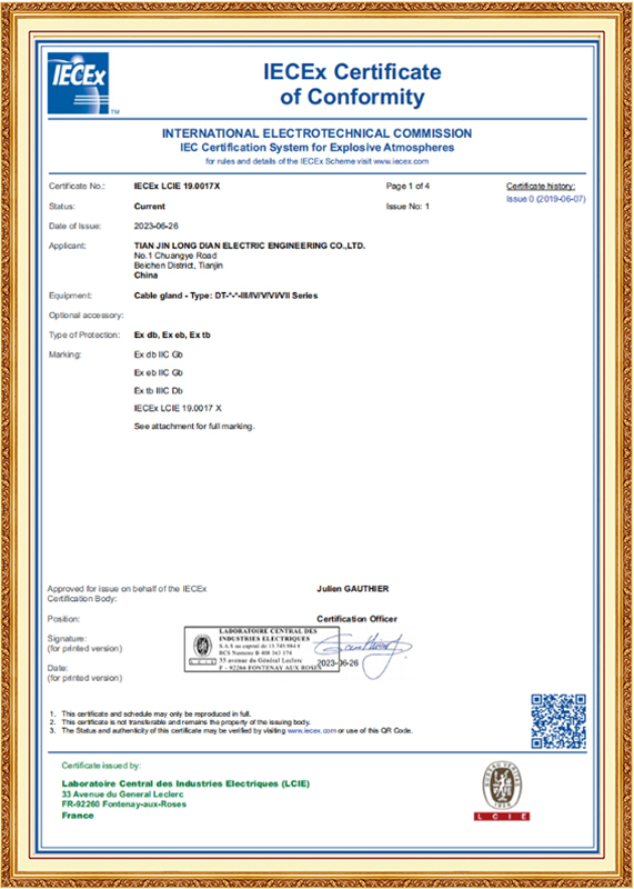 Full Range of Explosion-proof Cable Sealing Joints (IECE Certification) Full Range of Explosion-proof Cable Sealing Joints (IECE Certification)