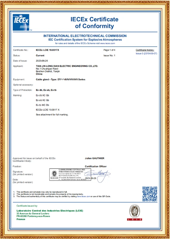 Full Range of Explosion-proof Cable Sealing Joints (IECE Certification) Full Range of Explosion-proof Cable Sealing Joints (IECE Certification)
