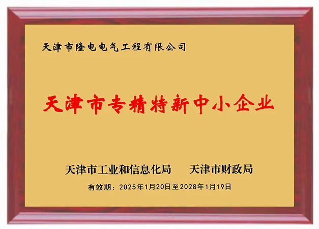 “Specialized, Refined, Unique and Innovative” SME of Tianjin “Specialized, Refined, Unique and Innovative” SME of Tianjin